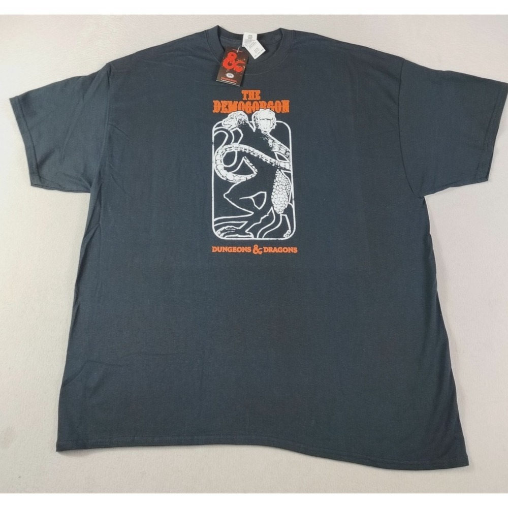 Gildan Dungeons & Dragons Shirt Mens 2XL Black Demogorgon Graphic Tee Fantasy
